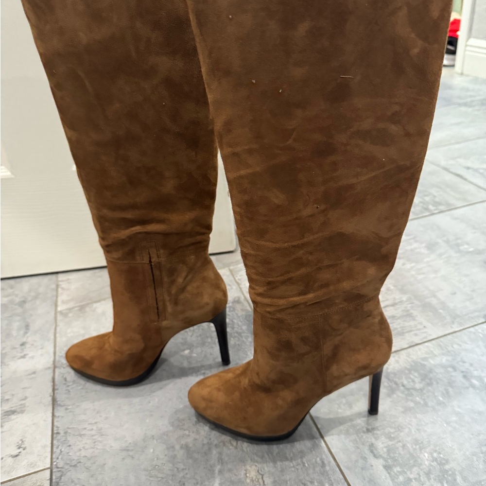 Nine West brown suede boots size 8.5